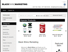 Tablet Screenshot of blackrhinomktg.com